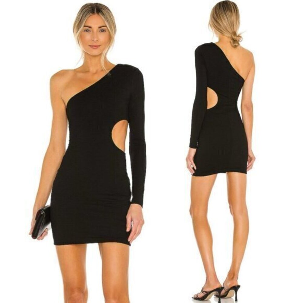 superdown Katia Cut Out Dress in Black